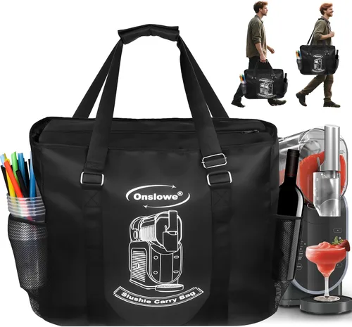 Bolsa de transporte para máquina de granizado Ninja FS301/FS301C/FS299/FS300 – Bog portátil de viaje al aire libre, bolsillo grande para accesorios