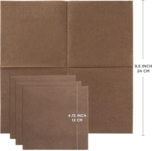 Vista 19 de Servilletas negras para bebidas, servilletas de papel desechables de 3 capas para bar, cóctel, bodas, cumpleaños, fabricadas en la UE, (20 unidades)