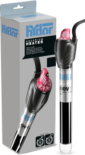 Vista 2 de Calentador de vidrio Hydor, sumergible en acuario, original de Theo