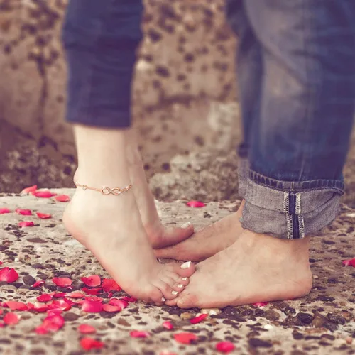 Vista 6 de Billie Bijoux Pulsera tobillera de plata de ley 925 para mujer, con símbolo de amor infinito, ajustable, grande, regalo para mujer