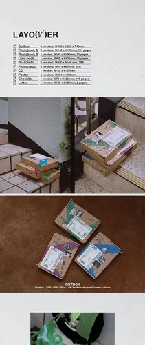Vista 2 de BTS V Layover 1er álbum en solitario completo 4 versión SET Versión estándar.1+Versión.2+Versoin.3+Versión Weverse álbumes+Seguimiento sellado