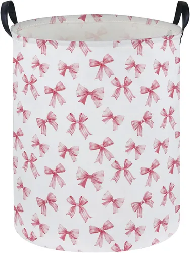 Vista 25 de ESSME Cesta de ropa sucia con diseño de arcoíris, plegable para niños, con revestimiento de polietileno impermeable, cesta de guardería para niñas