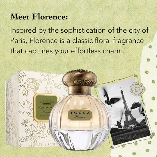 Vista 6 de Tocca Eau de Parfum (1.7 fl oz) y Crema de Manos (4.1 fl oz) en Florencia - Bergamota, Pomelo, Pera Verde, Gardenia y Manzana