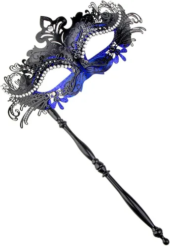 Vista 2 de IETANG - Un par de preciosas máscaras venecianas para parejas, para mascarada, accesorios de disfraz o fiesta