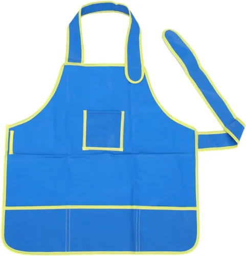 SOLUSTRE Art Smock for DIY Painting Drawing Apron for Ages Blue for Creative Fun and Mess Crafts