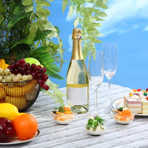 Vista 4 de Boao 3 manteles de vinilo para mesa de picnic con funda de banco de 6 pies, 30 x 72 pulgadas, impermeable, ajustable, con parte trasera de franela