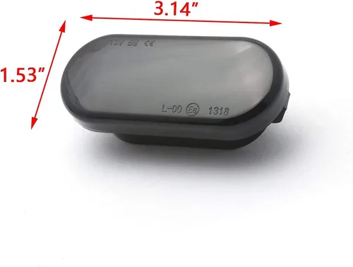 Xotic Tech - 2 luces LED intermitentes con lente ahumada dinámicas para guardabarros delanteros, luz intermitente de flujo secuencial, compatible