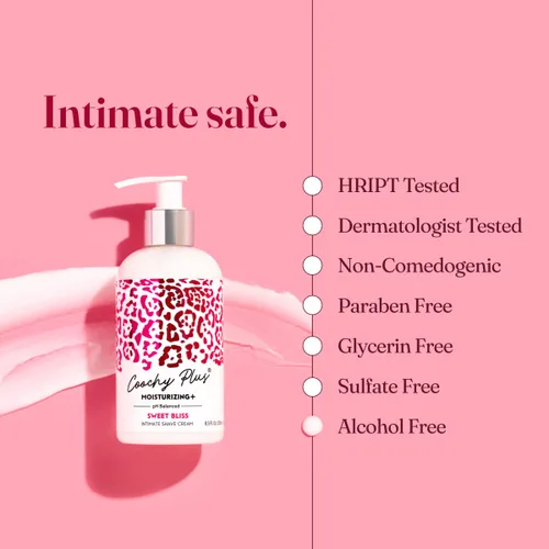 Vista 4 de IntiMD Coochy Plus - Crema de afeitar íntima SWEET BLISS para zona púbica, línea de bikini, axila, sin erupciones con fórmula HIDRATANTE+ pendiente