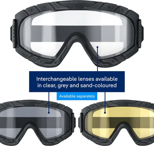Vista 3 de Dräger Gafas de seguridad X-pect 4800 Gafas de seguridad antivaho y antiarañazos con doble pantalla