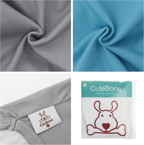 Vista 2 de CuteBone Paquete de 2 camisas para perros, ropa suave para mascotas, chaleco de verano transpirable para cachorros pequeños y ropa elástica