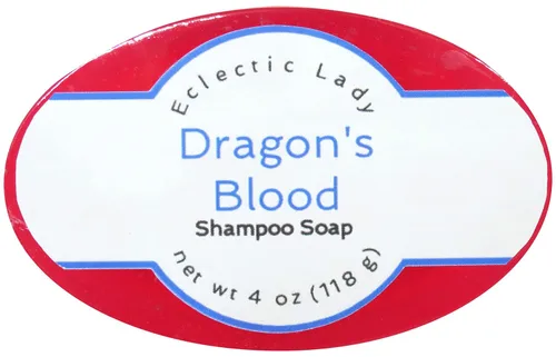 Eclectic Lady Dragon's Blood - Barra de jabón de champú con aceite de argán puro, proteína de seda, proteína de miel y extractos de flor de