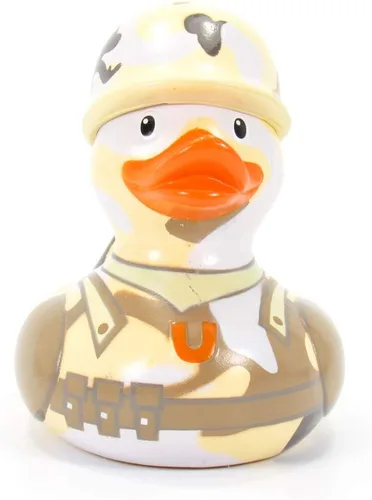 Vista 3 de GI (Military) Rubber Duck de Bud Ducks Elegante embalaje de regalo - "¡Hut!, Hut!, Hut!" Seguro para niños Coleccionable