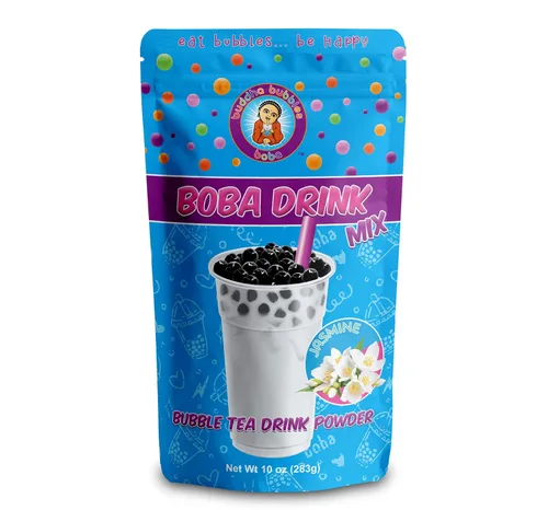Vista 23 de Buddha Bubbles Boba - Mezcla de mezcla de bebida en polvo de mezcla de té Boba/Bubble Tea Cream de fresa, 1 kilo (2.2 libras) (3.53 onzas)