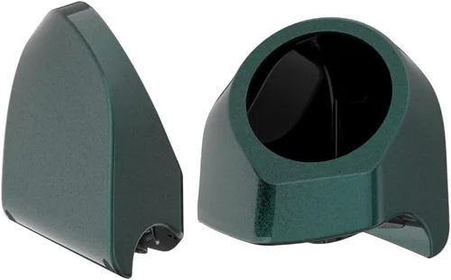 Vista 400 de Advanblack Alpine Green Tour Pack - Paquete de altavoces de 6.5 pulgadas, carcasa de audio trasera, color a juego, ajuste Harley King Tour Pack