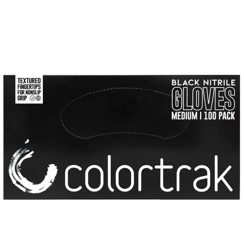 Vista 7 de Colortrak Luminous Collection - Guantes desechables de nitrilo, sin látex, sin polvo, para procesamiento químico y servicios de salón, 100