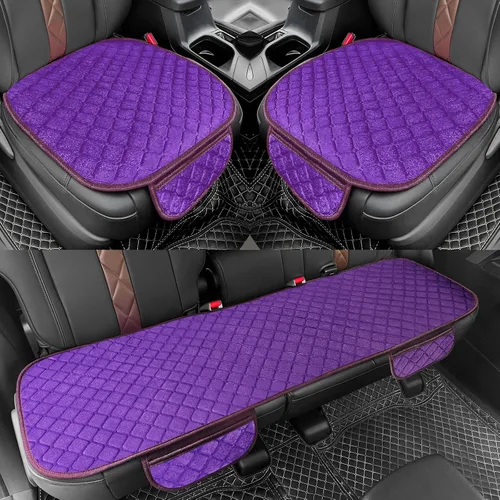 Vista 14 de surpassme Fundas de Asiento de Coche Cómodas Fundas de Asiento Delantero Universales para Accesorios de Automóvil, Fundas Interiores Acolchadas