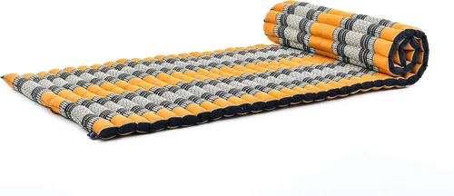 Vista 532 de Leewadee colchón tailandés enrollable para cama de invitados, tapete de yoga, para masaje tailandés, ecológico, orgánico y natural.