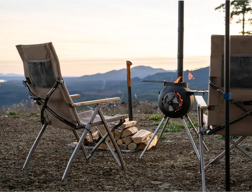 Vista 4 de Kakadu Revived - Silla reclinable ajustable con 4 posiciones reclinables, lona reciclada de alta resistencia con marco de aluminio resistente