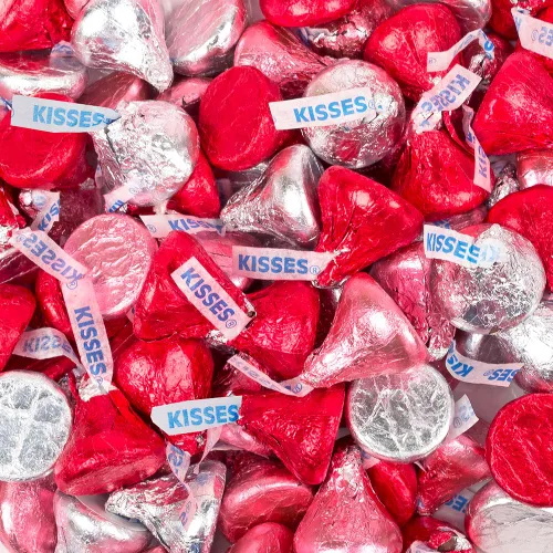 90 unidades de dulces de besos para el día de San Valentín para niños, chocolate con calcomanías de bricolaje, requiere montaje