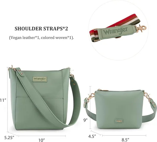 Vista 6 de Wrangler Bolsos de hombro para mujer con correa de guitarra