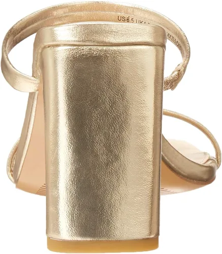 Vista 3 de The Drop - Sandalias de tacón alto Avery con dos correas y punta cuadrada para mujer