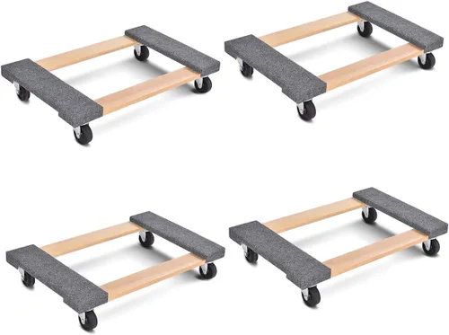 Vista 10 de Goplus - Carrito para transportar muebles, resistente, trabajo pesado