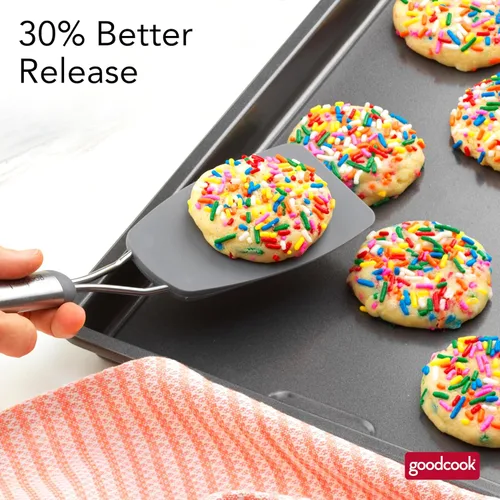 Vista 7 de GoodCook PRO - Bandeja para hornear mediana antiadherente, resistente a la deformación y a los arañazos, apta para lavavajillas, construcción