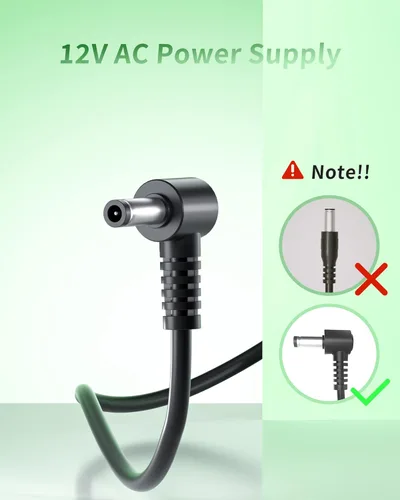 Vista 4 de VHBW Adaptador de CA de 12 V AD-A12150LW compatible con cable de alimentación Casio Privia compatible con teclados Casio PX-130, PX-330, PX-3
