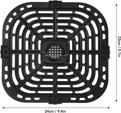 Vista 7 de Zerodis Sartén de repuesto para freidora de aire, placa de parrilla para freidora de aire, bandeja de placa de cocina, accesorios para freidora