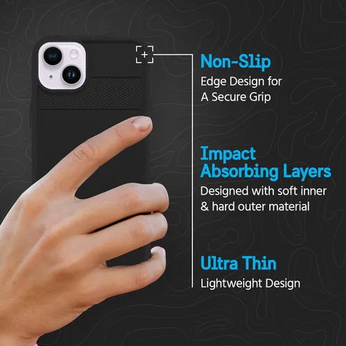 Vista 3 de Pelican Protector Series - Funda compatible con carga magnética resistente para iPhone 14 Plus (2022) diseñada para caber perfectamente