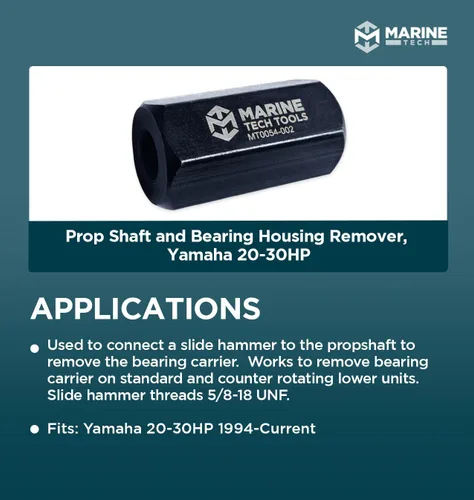 Vista 2 de Marine Tech Tools - Extractor de eje de apoyo y rodamientos, extractor de eje de hélice, herramienta de extracción de rodamientos Yamaha, se adapta