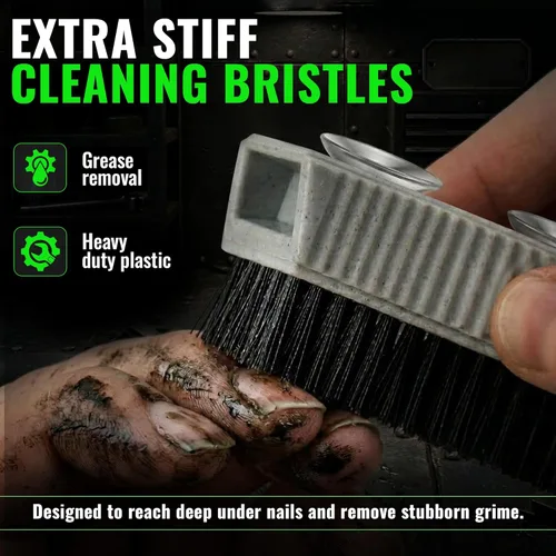 Vista 3 de Grip Clean Cepillo de uñas resistente para limpiar las uñas - Cepillo de limpieza de uñas para hombres y mujeres Cepillo mecánico. Limpiador