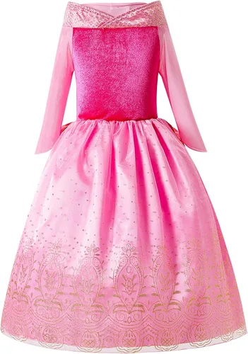 Vista 3 de Aoiviss Disfraz de princesa Aurora para dormir para niñas ropa de cosplay
