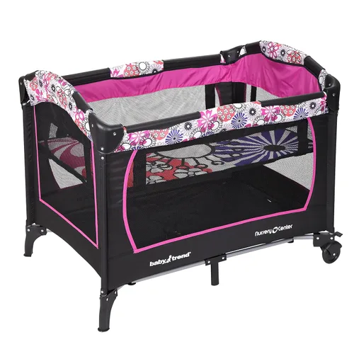 Vista 2 de Baby Trend Nursery Center® Corral para niños, jardín floral