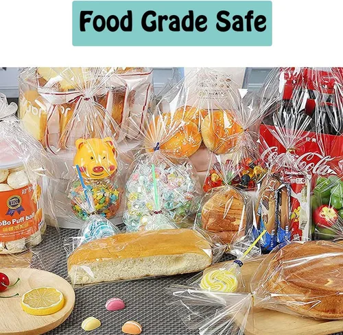 Vista 4 de EUIQUE Rollo de celofán transparente de 31.5 pulgadas x 110 pies, rollos de celofán de 3 mil de grosor para cestas de regalo, flores y alimentos