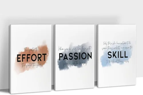 Vista 9 de SHMAO Lienzo bíblico para pared, decoración de pared motivacional, 3 piezas de amor, fe, esperanza, lienzo, cuadros impresos para decoración