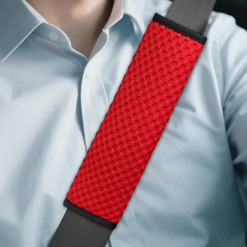 Vista 9 de 2 fundas para cinturón de seguridad de automóvil, almohadillas suaves para cinturón de seguridad, fundas para el cuello, protector de correa