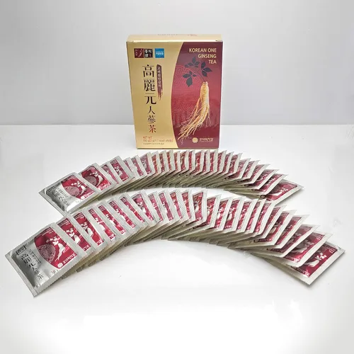 Vista 4 de LENITH Té coreano de gránulos de extracto de raíces de ginseng panax 50T 5.29 oz (0.11 oz X 50 bolsas)