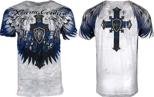 Vista 2 de Xtreme Couture by Affliction Camiseta para hombre Tempest Biker MMA