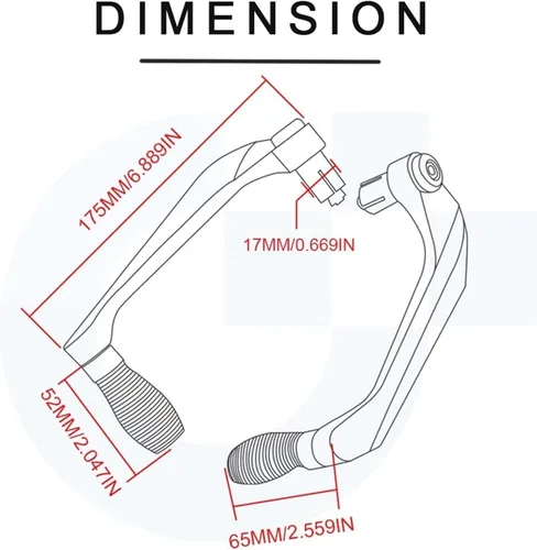 Vista 8 de Protector de palanca de motocicleta para Yamaha XT660 XT660X XT660R 2004-2017, manetas de embrague de freno, protector con logotipo de 7/8 pulgadas