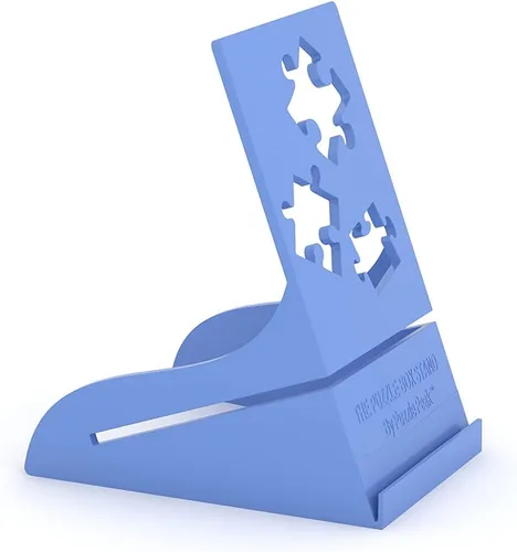 Caja de rompecabezas todo en uno y soporte para póster de rompecabezas para todos los rompecabezas, color azul