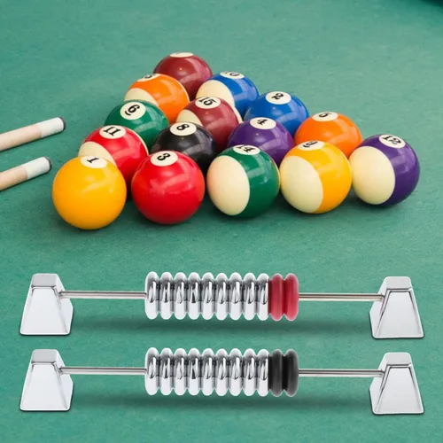 Vista 6 de 2 unidades de tejo con puntuación de ábaco de metal, dispositivos de estilo Snooker Billar, tablero de puntuación para juegos de mesa, mesas