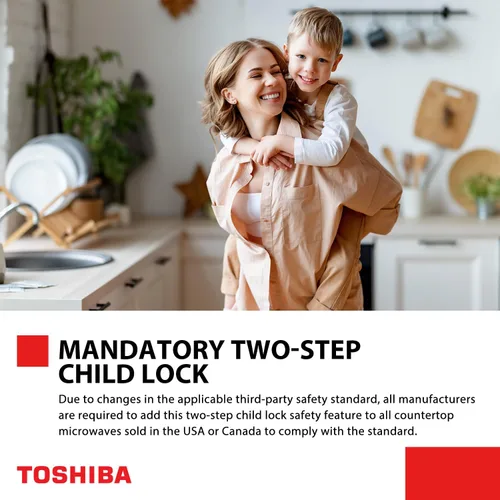 Vista 10 de TOSHIBA ML2-EM12EA(BS) - Horno microondas de sobremesa con diseño elegante como elemento esencial de cocina, sensor inteligente, modo ecológico