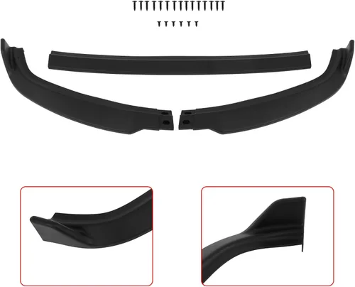 Vista 7 de SCITOO Borde de parachoques delantero negro mate STP-Style se adapta a 2001-2005 para Lexus para IS300 PP alerón de labio delantero