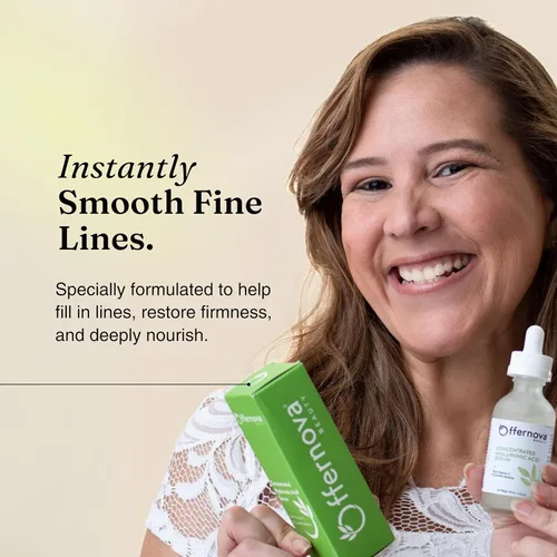 Vista 4 de Suero con ácido hialurónico - Funciona en el rostro y el cuello - Esta crema contiene vitamina C, MSM puro y vitamina E - Sin aceites perjudiciales