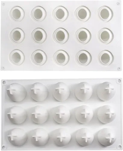 Vista 4 de Surakey Moldes para tartas para hornear, postre, gelatina, helado, formas de frutas 3D, molde de silicona para chocolate, dulces, pastelería, pudín