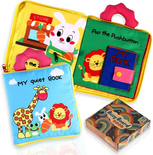ZaxiDeel Libro tranquilo para bebés