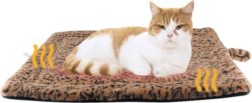 Vista 9 de Tapete autocalentable para gatos y perros pequeños, tapete térmico no eléctrico para mascotas, tapete suave lavable para dormir con respaldo