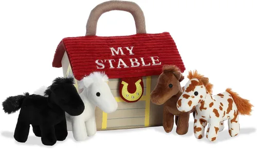 Aurora® Engaging Baby Talk™ My Stable™ - Animal de peluche para bebé, un juego divertido para el compromiso sensorial y el juego, para bebés y