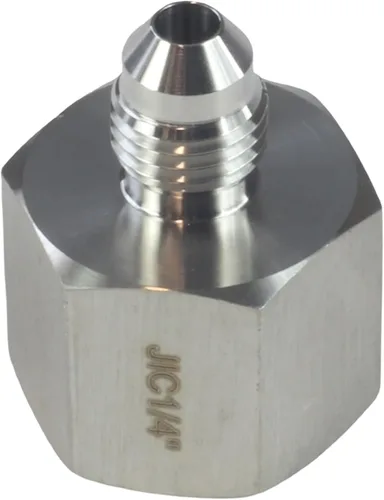 Vista 3 de HFS (R) hembra JIC 1" a macho JIC 1/2" adaptador reductor acero inoxidable 304 (FJIC 1" x MJIC 1/2")